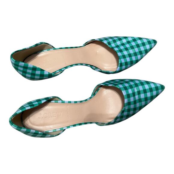 J. Crew Gingham Heels Women 7 - Picture 3 of 4